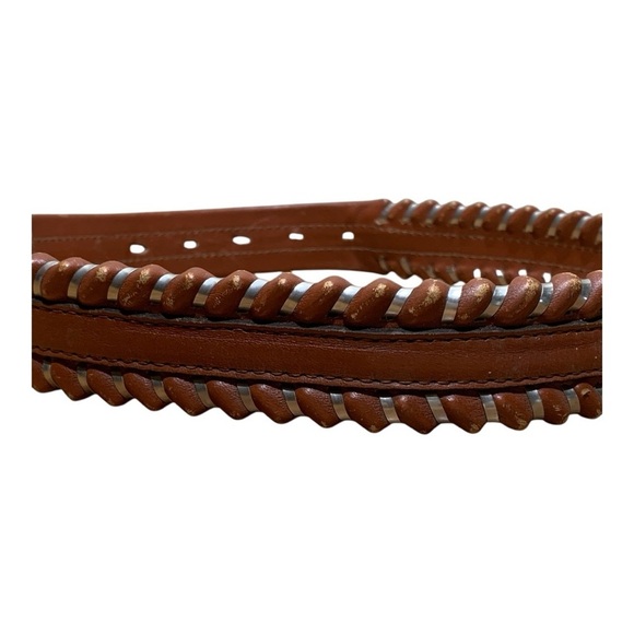 Kids Western Core Leather Belt With Roper Buckle - Picture 4 of 5